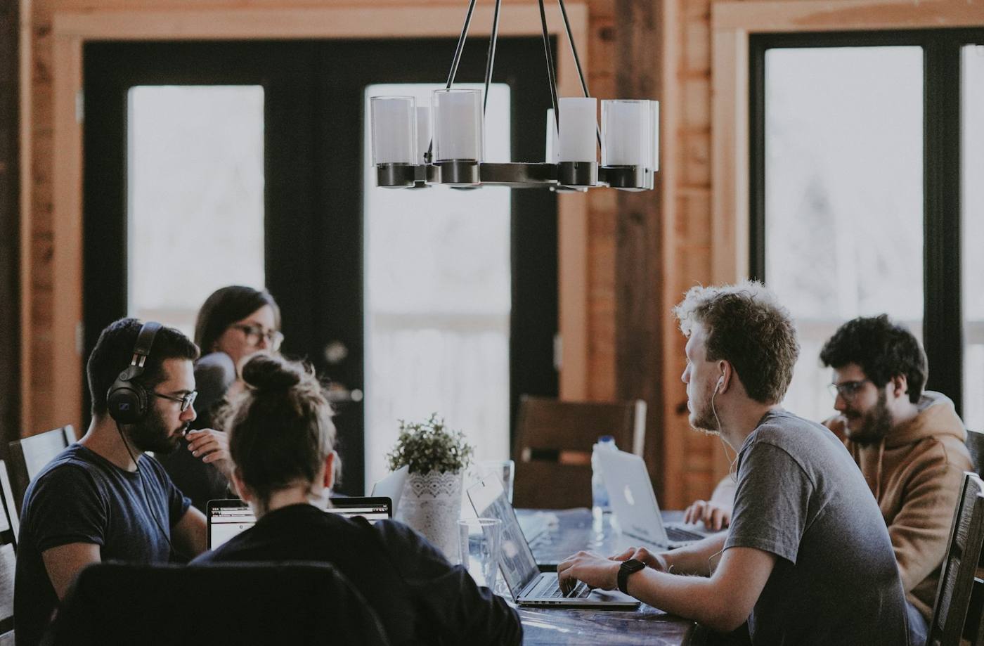 A team learning together